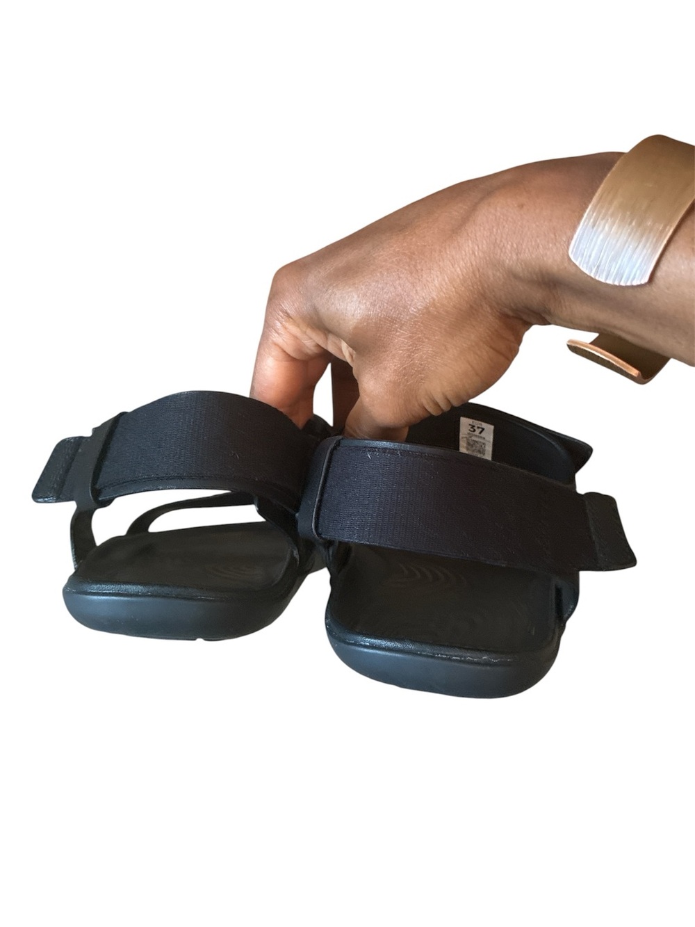 VIVOBAREFOOT SENSUS YIN SANDAL WOMENS. Black Open-Toe Strappy sandals. Sz EU 37. - Picture 5 of 16